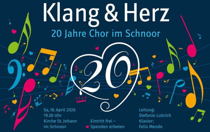 Chor im Schnoor: Konzert ›Klang und Herz‹