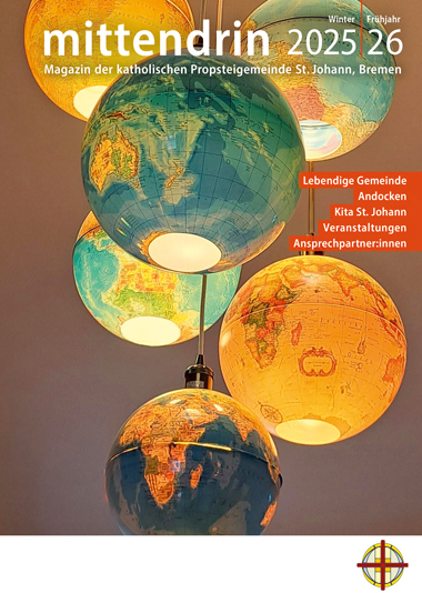 Titelseite Gemeindemagazin mittendrin 2025/2026